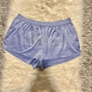 Purple Velour Shorts